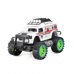 Children's Toy Stunt Car, Large Size 8.85*5.7*5.11in Children'S Off-Road Dynamic Non-Slip Car, Off-Road Inertial Car Christmas Gifts Toys for Boys and-Blanc - Neuf