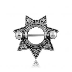 Piercing De Teton Vintage En Acier Inoxydable Pour Femme, Bijou Anti-Allergie - Neuf