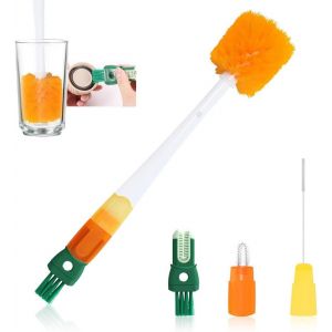 Bouteille,Tête De 5 En 1,Ecouvillon Biberon,Manche Long Biberon,À Biberon Multifonctionnelle,Pour Biberons Thermos,Tasse,Théière - Neuf