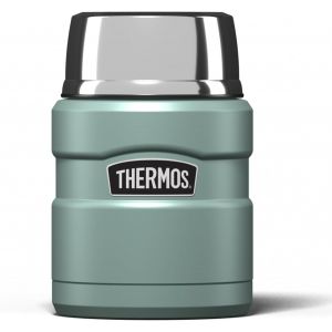Letnerny-Stainless King Flasque Alimentaire De 470 Ml ¿ Élégante Gourde Multifonction Pour La Préparation Quotidienne Des Aliments ¿ Acier Inoxydable Durable Avec Finition Classique Bleu Canard ¿ - Neuf