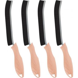 4 Pièces Brosse Nettoyage Salle de Bain Brosse à Joint Carrelage Poil Dur pour Cuisine et Fenêtre Éviers Toilettes WC Baignoire Carrelage Sol (4Noir) - Neuf