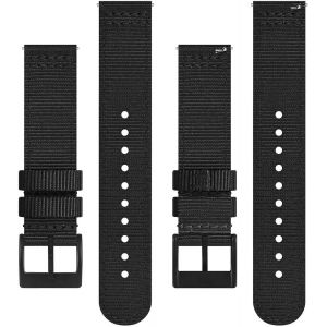 Nylon Military Watch Straps Mens Quick Release Brushed Buckle Band Width 18mm 19mm 20mm 22mm.[U828] - Neuf
