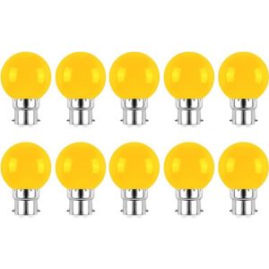 Sjzg-Ampoule Led Couleur B22 2w &Eacute;quivalente 20w 180lm Ac 220v-240v B22 Ba&iuml;onnette Ampoules Guirlande Couleur Led Ampoules Multicolore Pour Maison Bar F&ecirc;te D&eacute;coration D'ambiance - Lot De 10 - Neuf