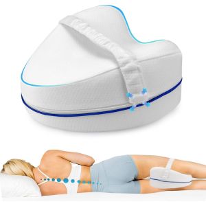 Trahoo-Coussin De Genou Pour Les Personnes Dormant Sur Le Côté I Coussin Orthopédique Pour Les Jambes Pour Un Sommeil Sans Douleur I Coussin De Positionnement Ergonomique En Mousse Visco-Élastique I - Neuf