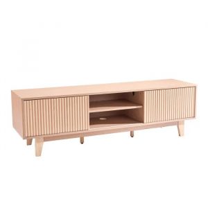 Meuble TV 150 x 39 x 45 cm-Duoku-Console au Style Boh&egrave;me-Capacit&eacute; de Charge de 159 kg-avec Etag&egrave;res Ouvertes Ajustables - Neuf