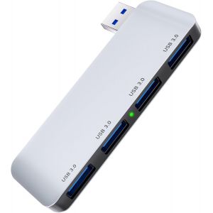 JGD-Hub USB 4 Ports, Adaptateur USB-A 3.0 5Gbps, 4-en-1 Multiport Concentrateur avec Transfert de Donn&eacute;es, R&eacute;partiteur USB Portable pour Laptop, iMac, PC, Disque Dur, Imprimante, Clavier, Souris (Dro - Neuf