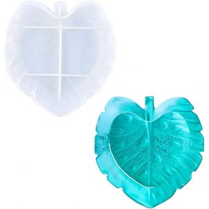 Feuilles Moulle Resine Epoxy Moules En Silicone Moule &Agrave; Bo&icirc;te De Rangement Forme Feuilles Tropicales Moule De Plateau Fruits Pour R&eacute;sine De Bo&icirc;te &Agrave; Bijoux Moules De Coul&eacute;e Epoxy (Palm) - Neuf