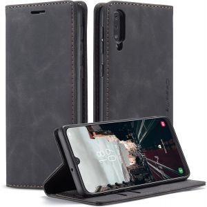 Kal-Coque Pour Samsung Galaxy A50 Pochette, Etui Protection Housse Premium En Cuir Pu,Etui À Rabat Pochette De Portefeuille Étui Pour Samsung A50 Case, Noir - Neuf