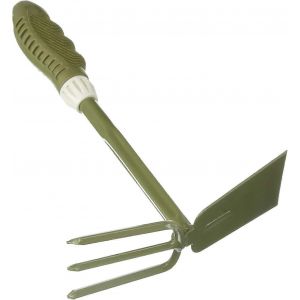 Petite pelle à main et houe à l'épreuve de la flexion 11,5 « L x 3 » L Outil de jardin en acier au carbone Poignée ergonomique légère en PVC souple Poignée antidérapante - Neuf