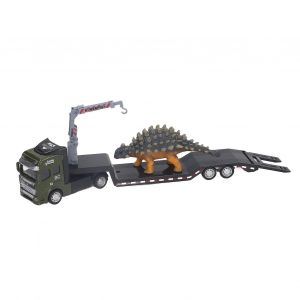 1:50 Dinosaur Transport Trailer High Simulation Alloy Dinosaur Truck Carrier Toy for Children Boys-Sa&iuml;chania - Neuf