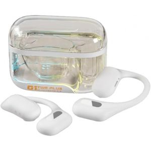 lbgwp60-Clair Ear Bluetooth Gaming On Ear Écouteurs - Wireless Ecouteurs Tour D'Oreille Sans Fil Casque À Faible Latence Over Ear Tws À Oreille Ouverte Convient Aux Joueurs/Coureurs/Sports - Blanc - Neuf