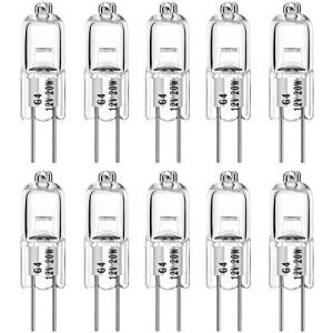 Kal-Ampoule Halogène G4 T3 20 Watt 280lm G4 Lampe Bi-Pin Ac / Dc12 Volt Pour Lumière Puck, Lustre, Éclairage Sur Rail, 20w 12v Blanc Chaud 2700k (Pack De 10) - Neuf