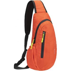 RFCBC-Saccoche Bandouliere Sac De Poitrine - Nylon Hydrofuge, Coussin En Filet En Nid D'Abeille, Poids Léger Sac De Sport Slim Bag Pour La Randonnée Voyage Vélo Promenade De Chien - Neuf