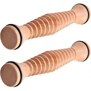 2 Pièces Pied En Bois Roller Foot Sole Masseur Point De Déclenchement Soulagement Acupression Outil De Réflexologie Pour Fasciite Plantaire Soulagement Du Stress - Neuf