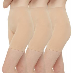 Slep-Shorty Femme Sous Jupe Douce Legging Court Sans Couture Boxer Short Sécurité Lot De 3 - Neuf