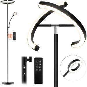 Lampadaire 29w, Avec Télécommande Et Contrôle Tactile, Température De Couleur 3000k-6000k & Variation Continue, Lampe Moderne De Lecture Pour Salon, Chambre, Bureau.[G396] - Neuf