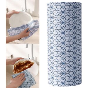KGABERY-Lot De 40 Chiffons De Nettoyage Réutilisables En Microfibre Pour Cuisine,Salle De Bain,Ménage-30x30 Cm - Neuf