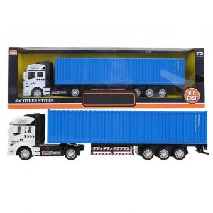 1: 48 Alloy Container Truck Model Toy Highly Simulation Children Car Toys VehicleBlue Container Truck Model - Neuf