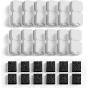 Fontaine &Agrave; Eau Pour Chat - 24 Filtres: 12 &Agrave; Charbon + 12 &Agrave; Mousse - Filtration Multiple - Convient Pour Fontaine Inox - Neuf