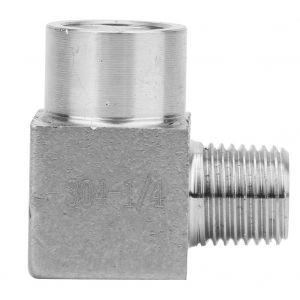 Raccord coude femelle vers male BSPP, adaptateur de raccord de tuyau, connecteur rapide pour air et huile 1/4 po - Neuf