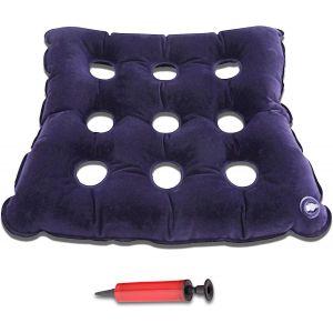 Kalanka-Coussin D¿Assise Gonflable,Coussin Orthopédique,Gonflable Anti-Escarres Tapis De Siège,Coussin De Siège Gonflable Pour Hémorroïdes,Coussin Anti-Escarres Avec Pompe Coussin Gonflable,39 X 39cm - Neuf