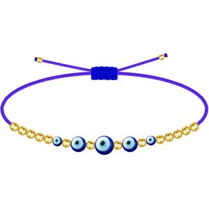 Eryi-Bracelet Oeil Turc En Acier Inoxydable Ou En Fil + Un Bracelet 7 Noeuds (Gratuit), Amulettes Porte-Bonheur Et Protection Contre Le Mauvais ?il Bijoux Homme Bracelets Femme Fille - Neuf
