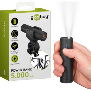 Bike Powerbank 5.0 5000mah Avec Support Renforcé Pour Guidon De Vélo/Banque De Puissance Pour Vélo Électrique/Chargeur Avec Quickcharge & Power Delivery/Charger Pour Samsung,Apple - Neuf