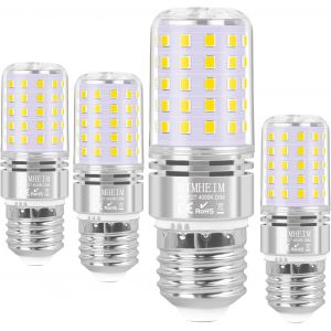 Ampoule Led E14 Dimmable Blanc Chaud 3000k, 8w Led Lampe E14 Équivalent 80w Lampe À Incandescence, Sans Scintillement, E14 Ampoule Maïs Led Petit Culot À Vis, Lot De 4 - Neuf