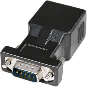 Adaptateur Série Db9 Vers Rj45 Rs232 Mâle Vers Rj-45 Femelle Convertisseur Ethernet Compatible Avec Les Appareils Rs-232 Standard 9 Broches[Z3152] - Neuf