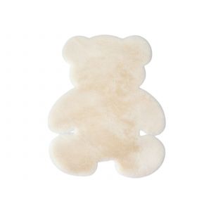 Tapis En Peluche En Forme D'ours 60x45cm Beige Doux Tapis De Sol Paillasson - Neuf