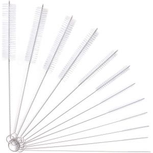 Lot De 12 Brosses De Nettoyage Pour Tubes, Pour Biberons En Verre, Biberons, Bouilloires, Claviers, Brosses De Nettoyage Pour Tuyaux - Neuf