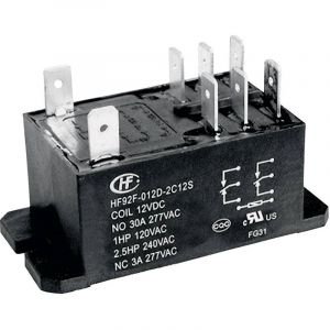 Hf92f-012d-2c21s Relais Enfichable 12 V/dc 30 &agrave; 2 Inverseurs (rt) 1 Pc(s) - Hongfa - Neuf