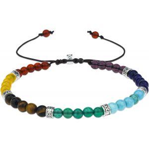 Eryi-Bracelet Pierre Naturelle Femme, Boho Bracelet Pierre Coloré Pour Femme, Bracelet Yoga Perles Femme, 16-24 Cm Bracelet De Surf Pour Femmes, Bijoux Cadeau Pour Femme Fille - Neuf