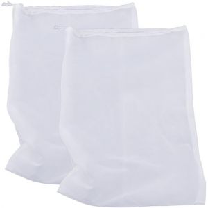 Cmws-Sac Tamis En Maille Fine De Nylon, Réutilisable, Pour Égoutter Tous Les Aliments - Filtre Tous Usages Pour Lait D'amande, Café, Distillation Maison, Jus, Nylon, 2 Pcs, 45cm X 30cm - Neuf