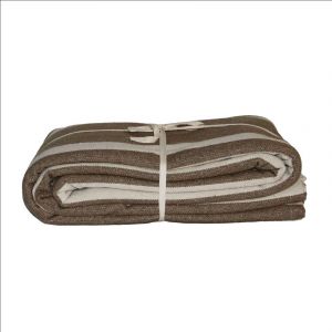 Jet&eacute; De Lit Coton &Eacute;pais Rustique - Neuf