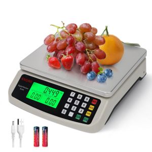 Balance De Cuisine Professionnelle 40kg Grande Balance Alimentaire Electronique Numérique De Précision 1g Acier Inoxydable Et Comptage Tare Fonction Balance Aliments Pour Charcuterie - Neuf