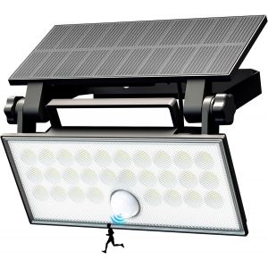 Wisdom Line Spot Led D'ext&eacute;rieur Solaire, 1 Led, Pour Mur, Ip66, D&eacute;coratif, &Eacute;tanche, Pour Escalier, Lumi&egrave;re Ext&eacute;rieure &Eacute;nergie Solaire Avec Capteurs De Mouvement Pir, D&eacute;coration Pour Jardin, Patio, - Neuf