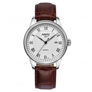 Nary Hommes &Agrave; La Mode Simple Sports &Eacute;tanche Quartz Montre-Bracelet Montre(Cadran Blanc Hommes) - Neuf