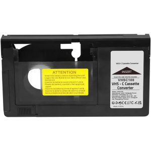 VornixorSarlshop-Adaptateur de Cassette VHS-C Convertisseur VHS Adaptateur de bo&icirc;tier de Conversion vid&eacute;o Convertisseur de Cassette VHS Lecteur de Bande pour VHS vers VHSC Non Compatible 8 mm Mini dv - Neuf