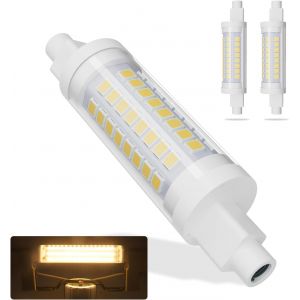 Kal-R7s Led 78mm, Blanc Chaud 3000k 7w Ampoules Led Non Dimmables R7s 700lm Ac 190-260v, Equivalent 70w Ampoules Halogènes J78 R7s - Neuf