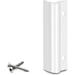 Premium | Poignée de porte de balcon en aluminium + vis de fixation | Couleur bronze foncé ¿ Brillant | Poignée bombée | Manipulation confortable pour porte de balcon / terrasse extérieure - Neuf