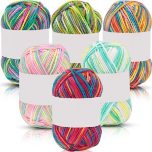 50 G De Fil &Agrave; Crocheter Multicolore, Fil &Agrave; Tricoter Acrylique En Vrac, Fil &Agrave; Tisser, Fil &Agrave; Crocheter - Neuf