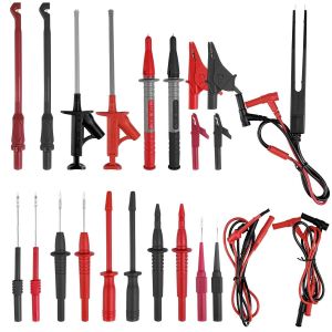 Fiche Banane &agrave; Pince Crocodile,Pointes de Mesure,Cordons,Sondes,Pinces Crocodiles,Kit de Fils de Test C&acirc;ble,Cordon Multim&egrave;tre Testeur Electrique,pour Mesures &Eacute;lectriques Domaines - Neuf