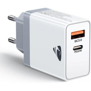 USB C Charger, Fast Plug USB C Fast Charger for iPhone 16 15 14 13 12 11 Pro Max X XS XR 8 7 6S Plus Mini SE, iPad, Samsung, 20W Type C Adapter Multi AC Wall Block Power Supply - Neuf