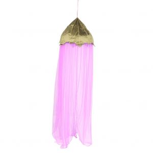 Ciel De Lit Ventile Pour Enfants, Rideau Suspendu En Forme De Dome Avec Moustiquaire, Decoration De Chambre (Violet) - Neuf