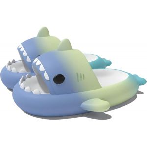 Ihkhu-Claquettes Requin Enfants Chaussons De Maison Pantoufles De Bain Fille Garçon Chaussures Pour Piscine Et Plage Et Douche Shower Tongues Plates Antidérapant Sandales Été - Neuf