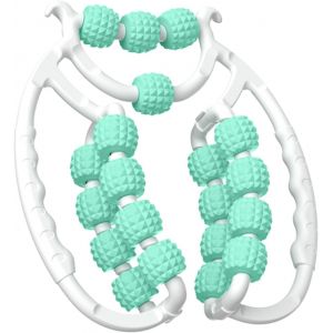 Kal-Rouleau Massagerouleau De Jambe, Rouleaux De Massage À 20 Roues Pour Les Jambes, Rouleau De Cellulite En Plastique, Rouleau De Masseur De Cellulite Non Glissant Pour Cuisse (Vert) - Neuf