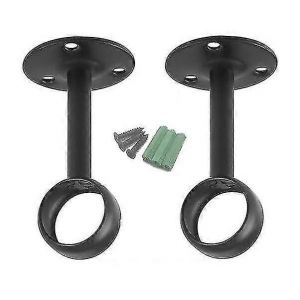 Support Pour Tringle À Rideau,Support De Plafond,Paquet De 2,Noir - Neuf