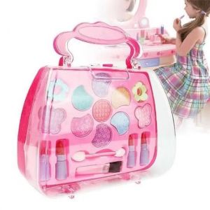 Trousse de maquillage simul&eacute;e pour enfants, jouet pour filles, cosm&eacute;tiques, cadeau de princesse, 15 &times; 6,5 &times; 16 cm - Neuf