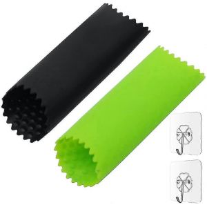 Peeler Lail Silicone Avec 2 Crochets Auto-Adhsifs Transparents Plucheur Dail Rouleau Dail 12,5 Mm De Long Simple Sans Odeur En Quelques Secondes Pour Peler Noir An - Neuf